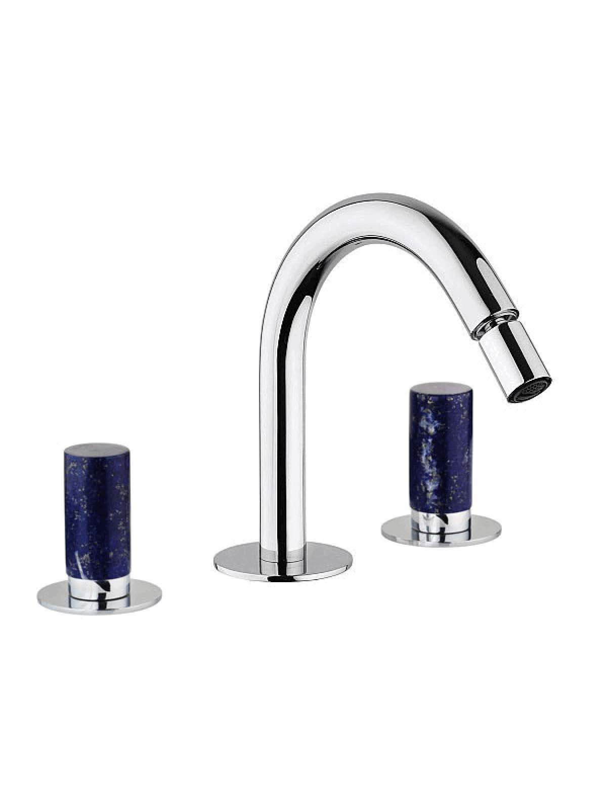 3-Loch Bidet Batterie mit hohem und festem Auslauf ohne Abfluss 