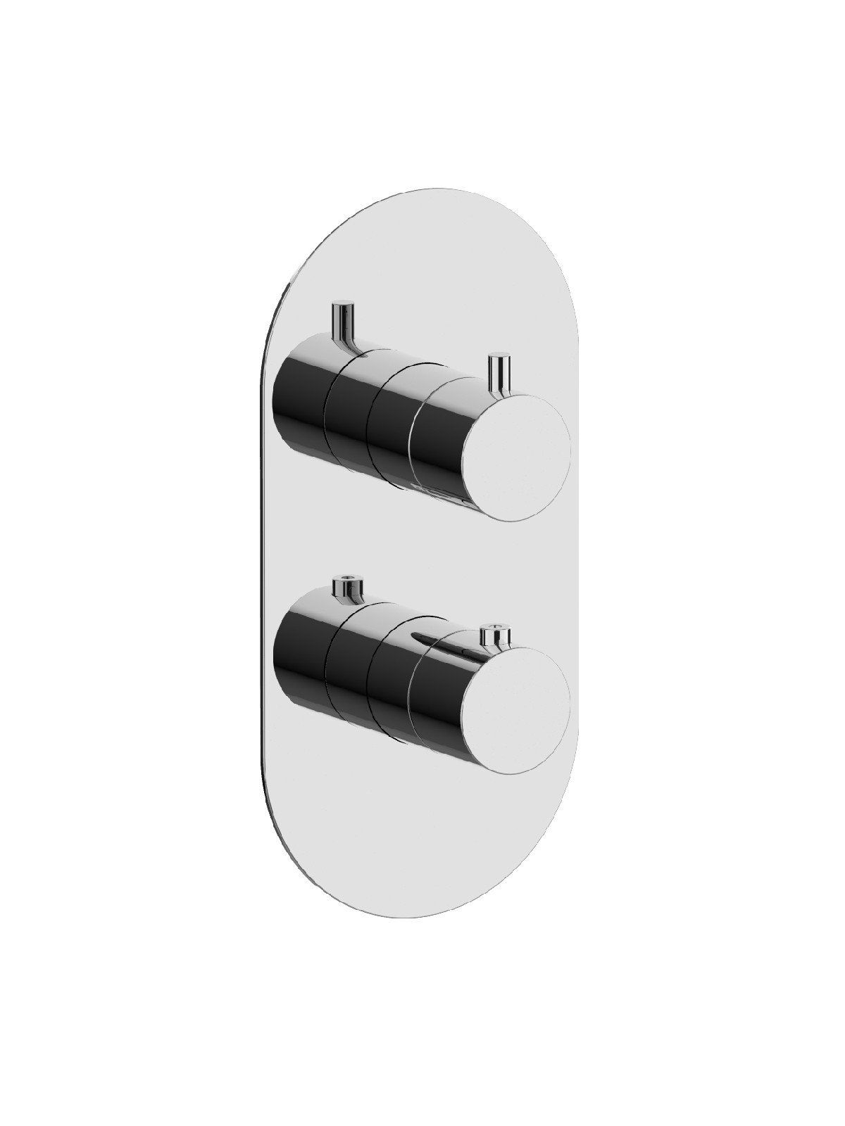 Endmontage Set Up-Thermostat-Brausenmischer - 3 Wege Platte aus