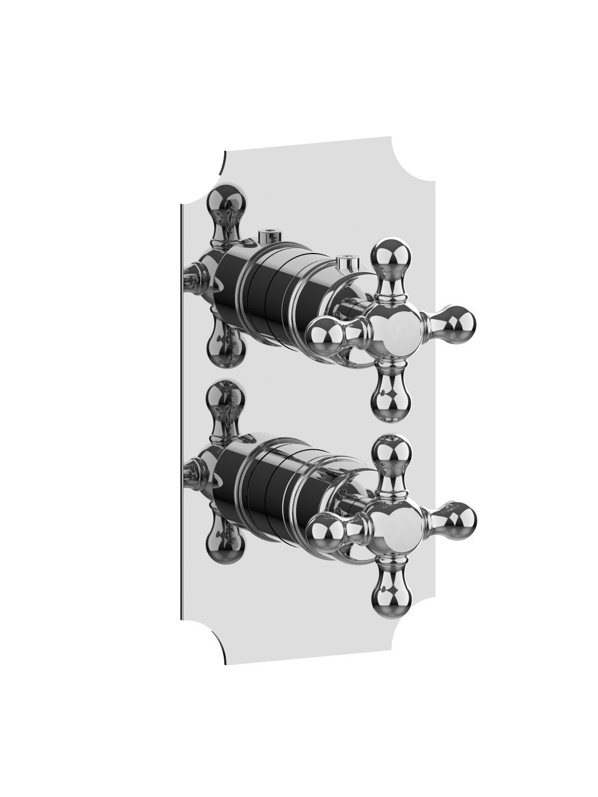 Endmontage Set Up-Thermostat-Brausenmischer - 2 Wege Platte aus