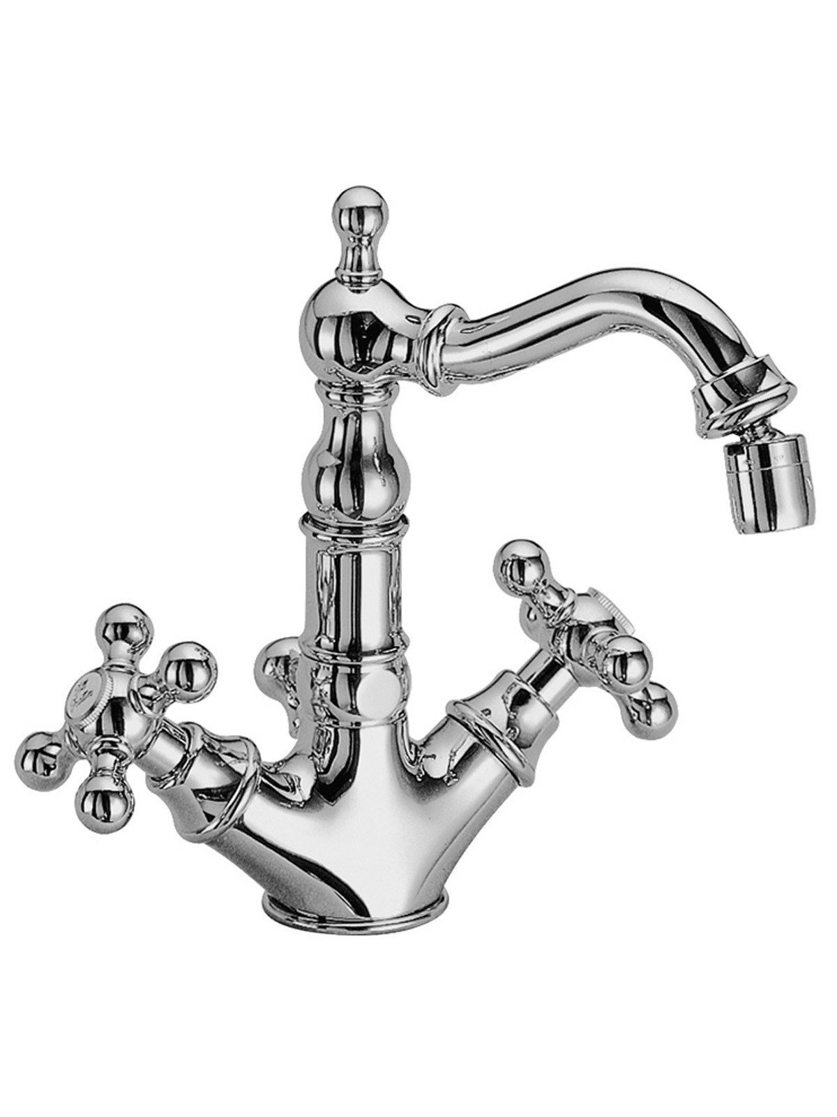 Bidet-Einlochbatterie mit “old-stylep Auslauf, 1-1/4p Abfluss