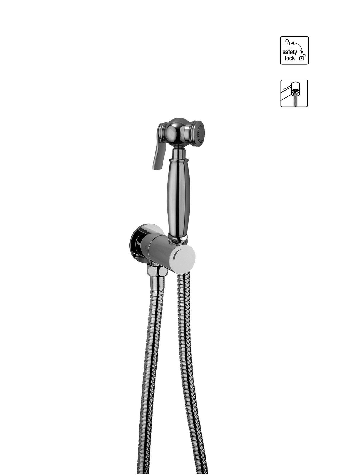 Wasser Spray Handbrause Doppel Klick mit Doppelagraffe Schlauch