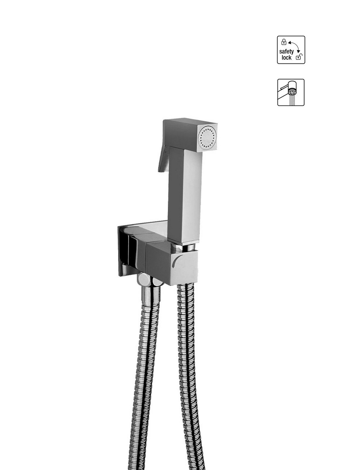 Wasser Spray Handbrause Doppel Klick mit Doppelagraffe Schlauch