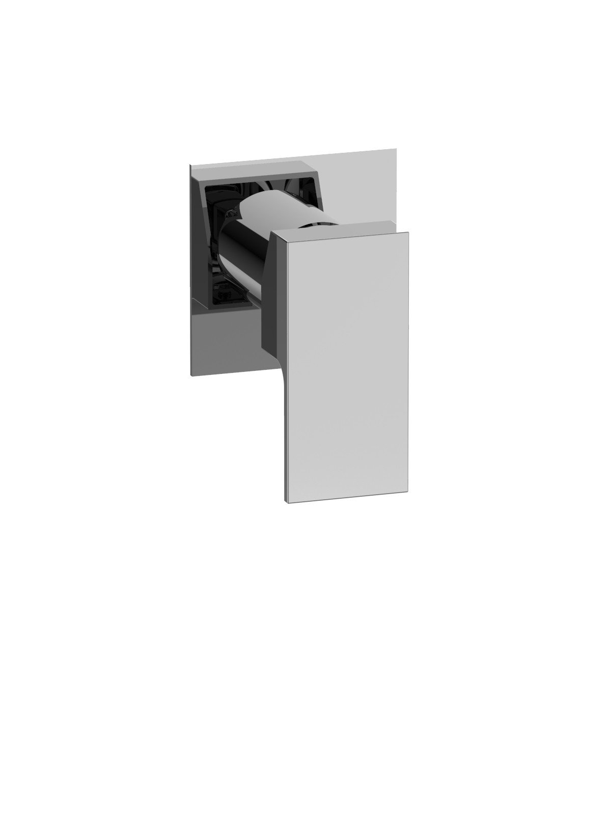 Endmontage Set UP-Mischer 1-Weg - Platte aus Messing