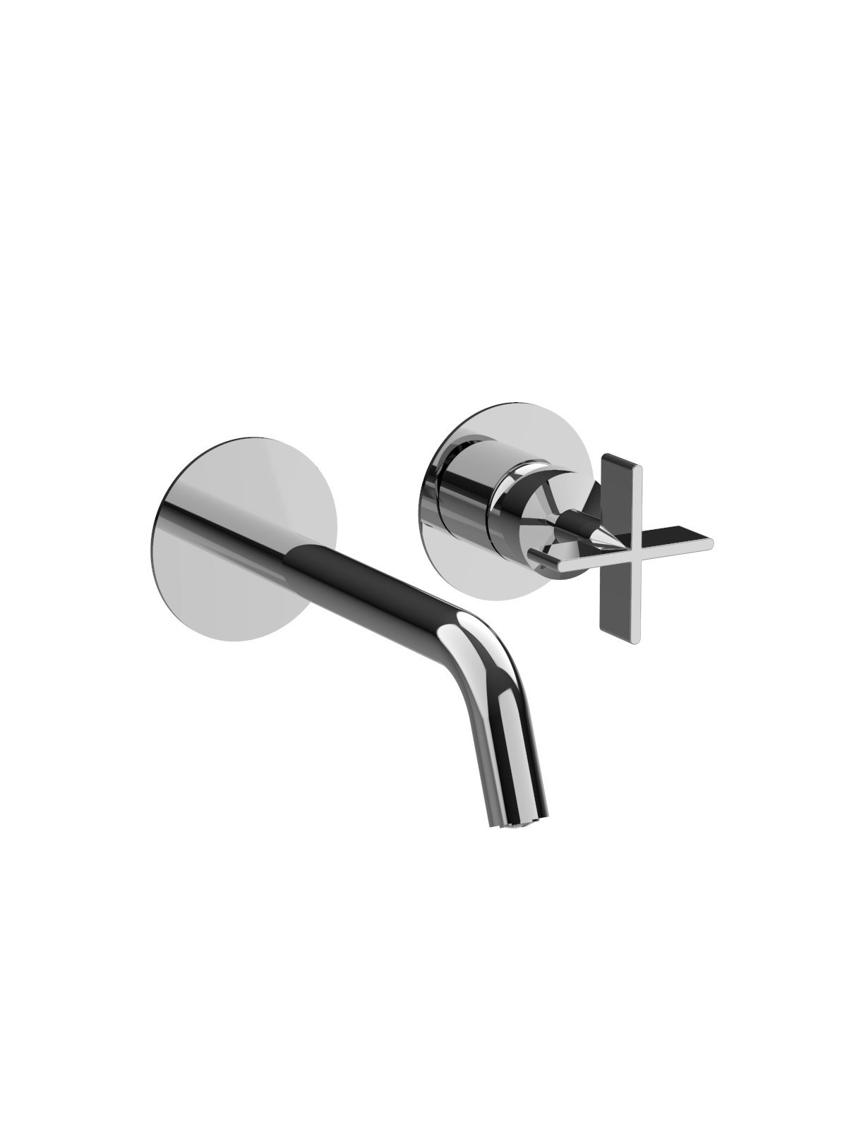 Endmontageset UP-Waschtischmischer ohne Ablauf, Messingplatten