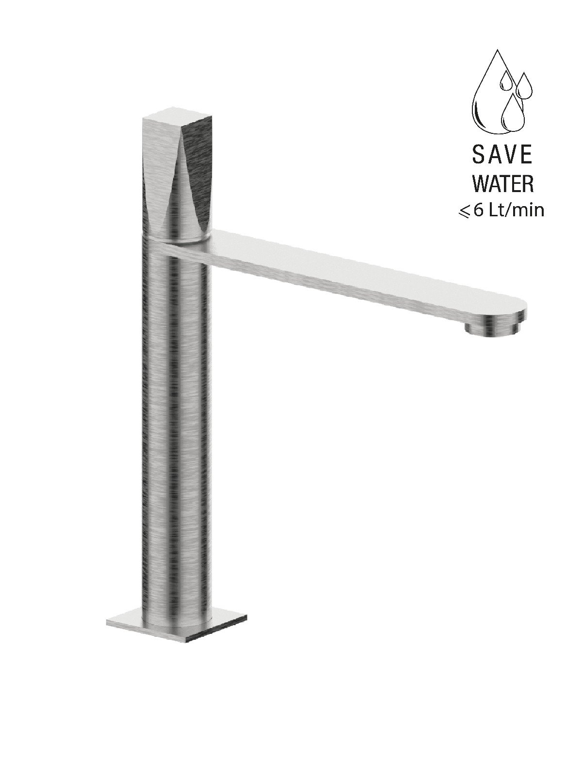 Mittelständiger Waschtischmischer ohne Abfluss