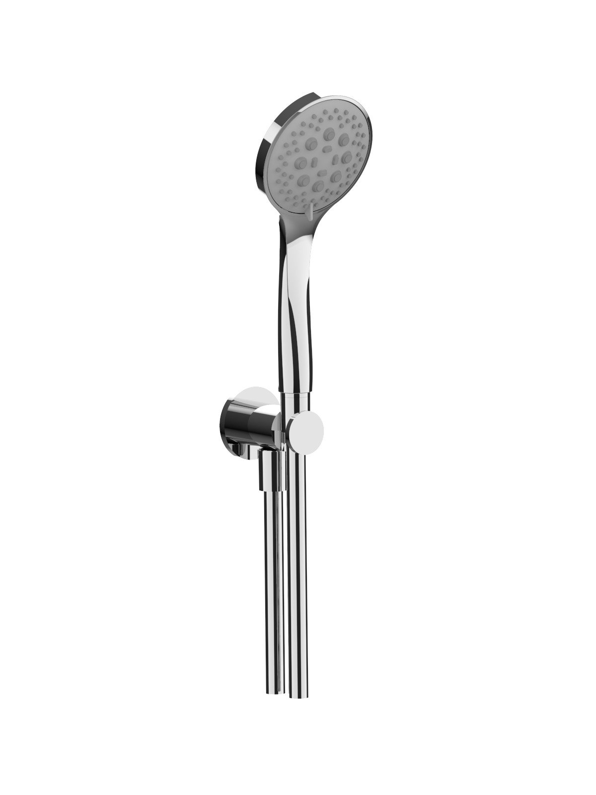 Wandanschlussbogen mit Brausehalter, Cromalux flexibel Schlauch