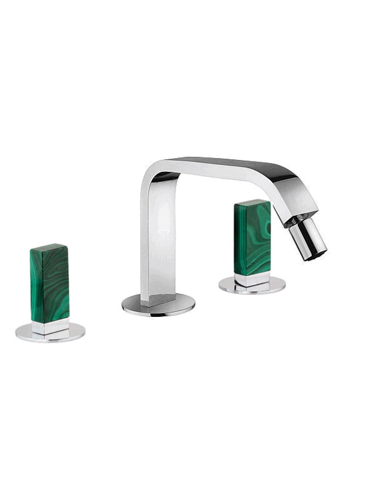 3-Loch Bidet Batterie mit hohem und festem Auslauf ohne Abfluss 