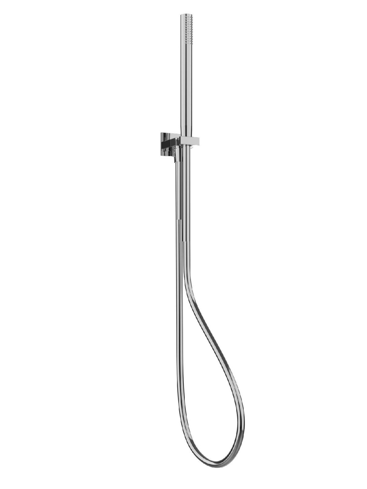 Wandanschlussbogen mit Brausehalter, Cromalux flexibel Schlauch