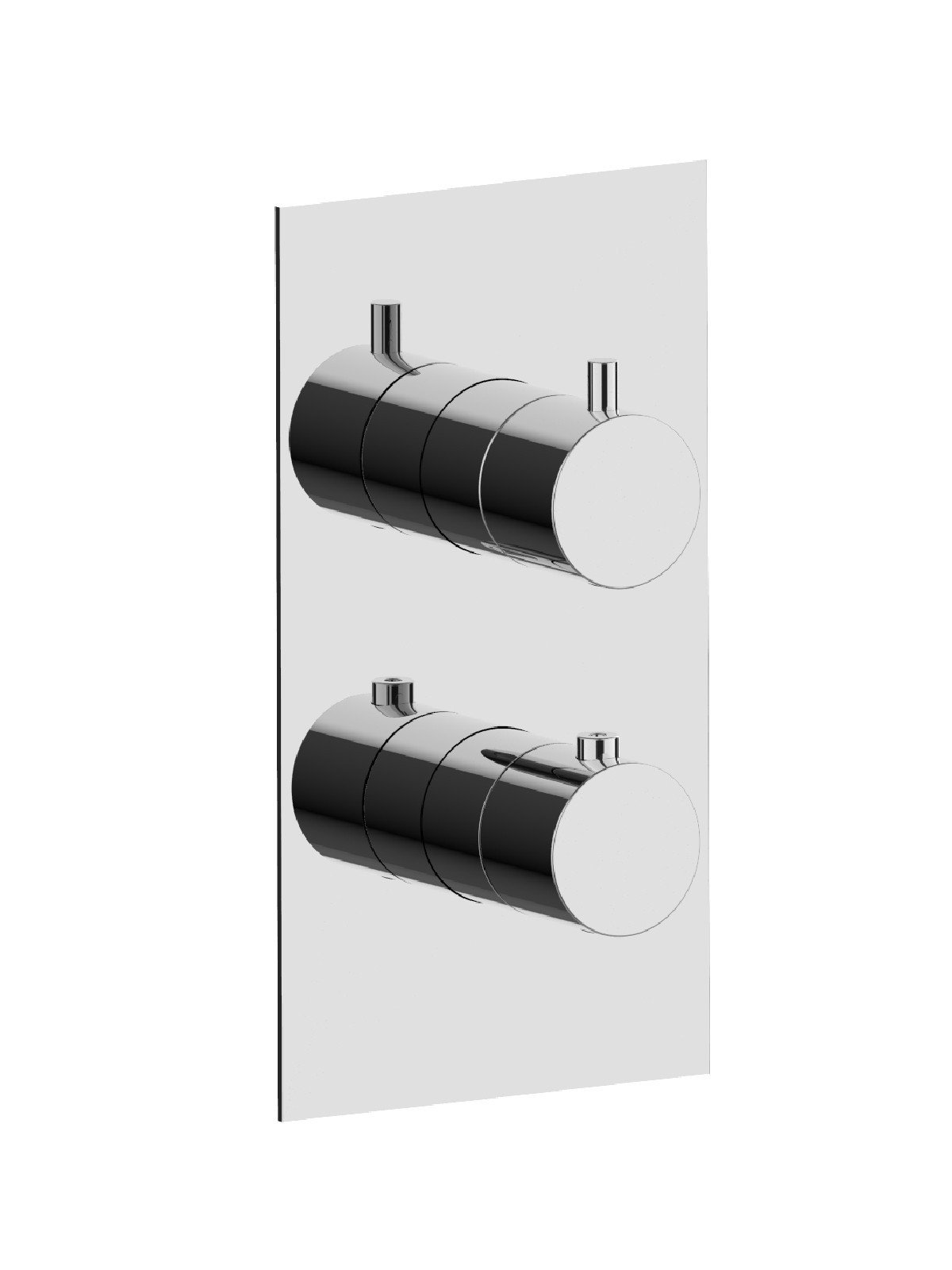 Endmontage Set Up-Thermostat-Brausenmischer - 2 Wege Platte aus