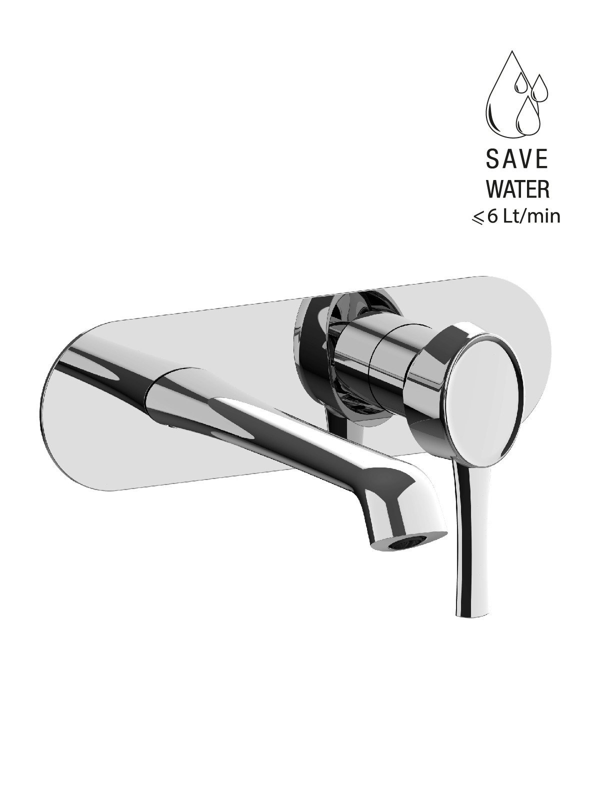 Endmontage Set Up-Waschtischmischer ohne Abfluss