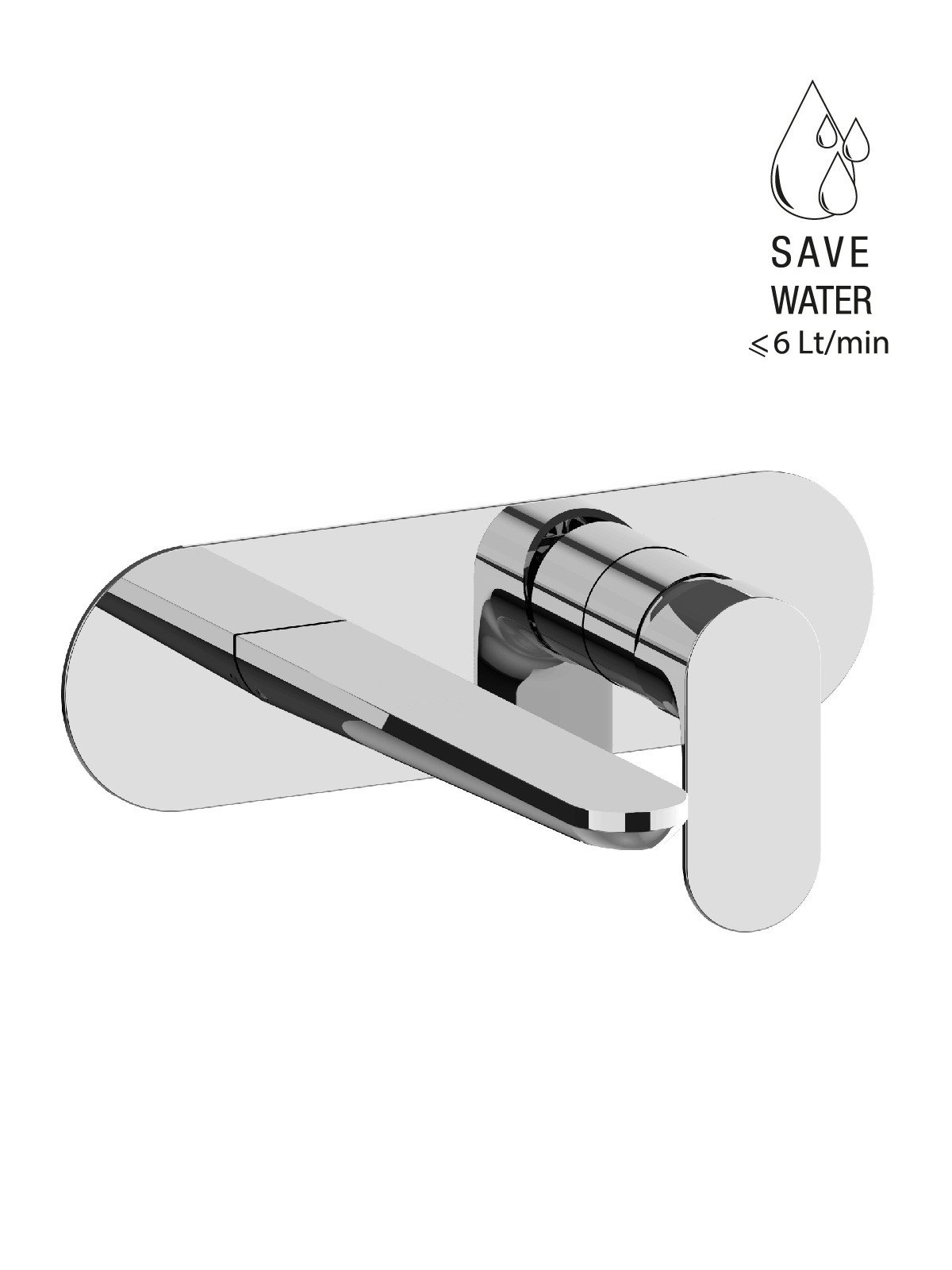 Endmontage Set Up-Waschtischmischer ohne Abfluss