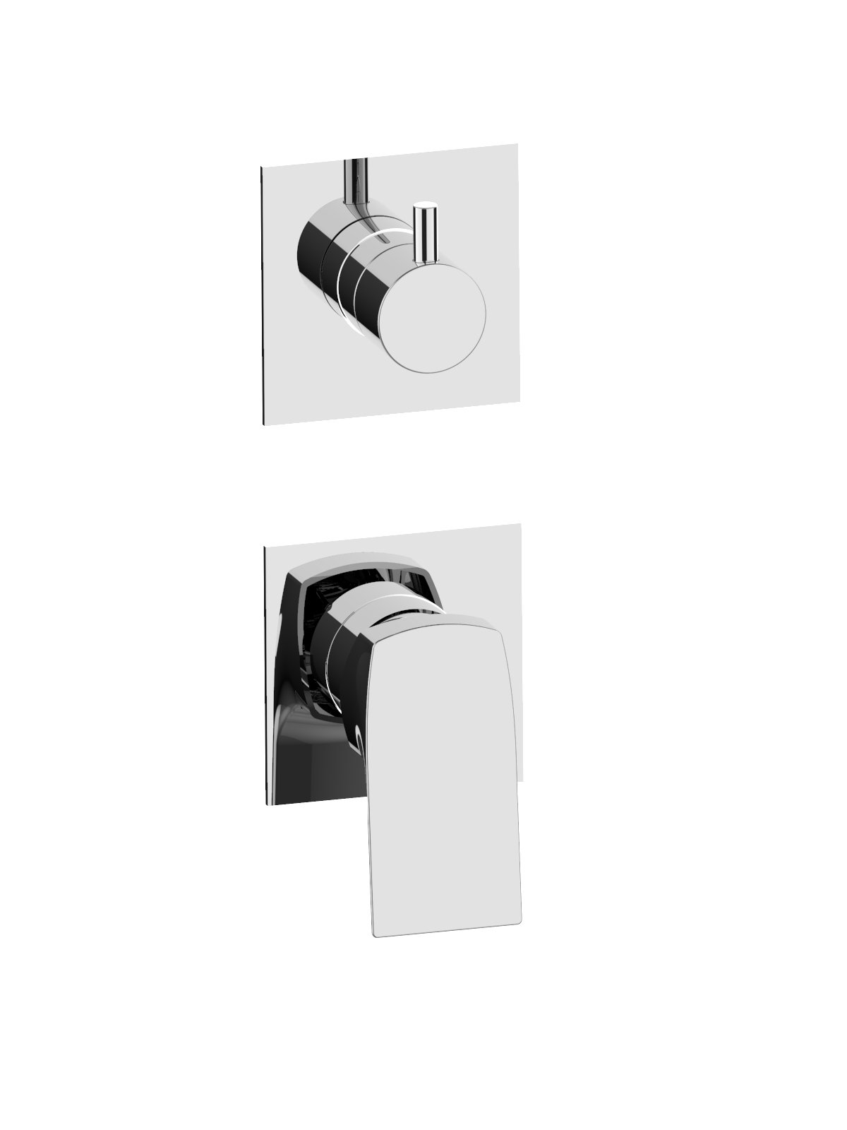 Endmontage Set Standarmatur für Freistehende Badewanne