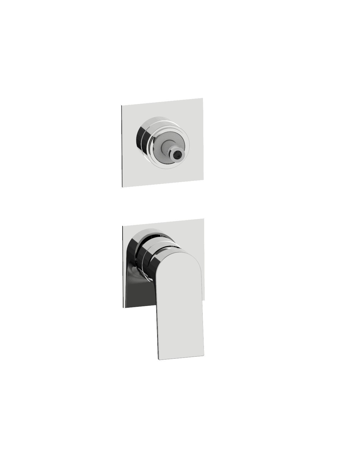 Endmontage Set UP-Mischer 3 Wege mit Umsteller mit Keramik Schei