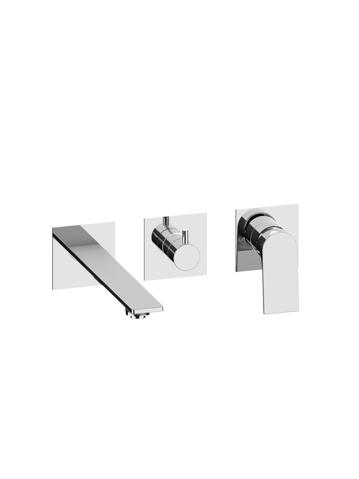 Endmontage Set für UP-Wannenmischer mit 3-Wege Keramik Disk Ums