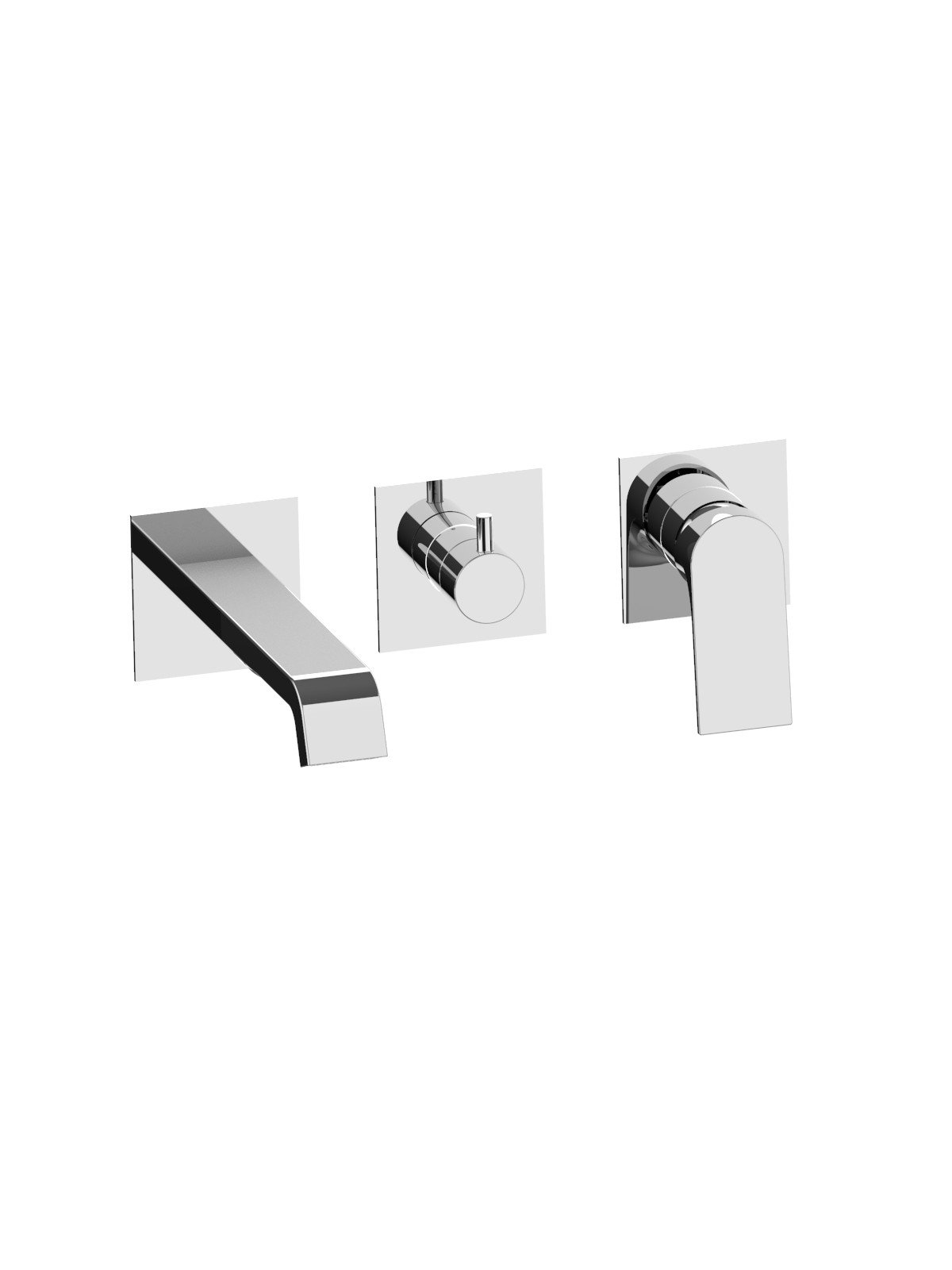 Endmontage Set für UP-Wannenmischer mit 3-Wege Keramik Disk Ums