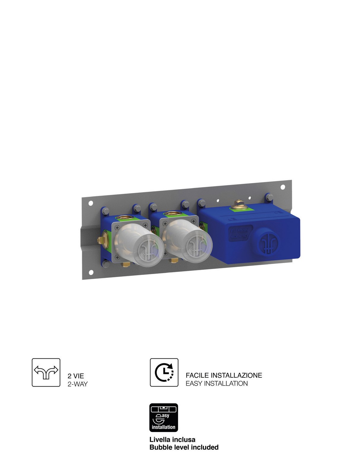 Mechanische 2 Wege UP-Box Druckknopf mit progressive Mischung