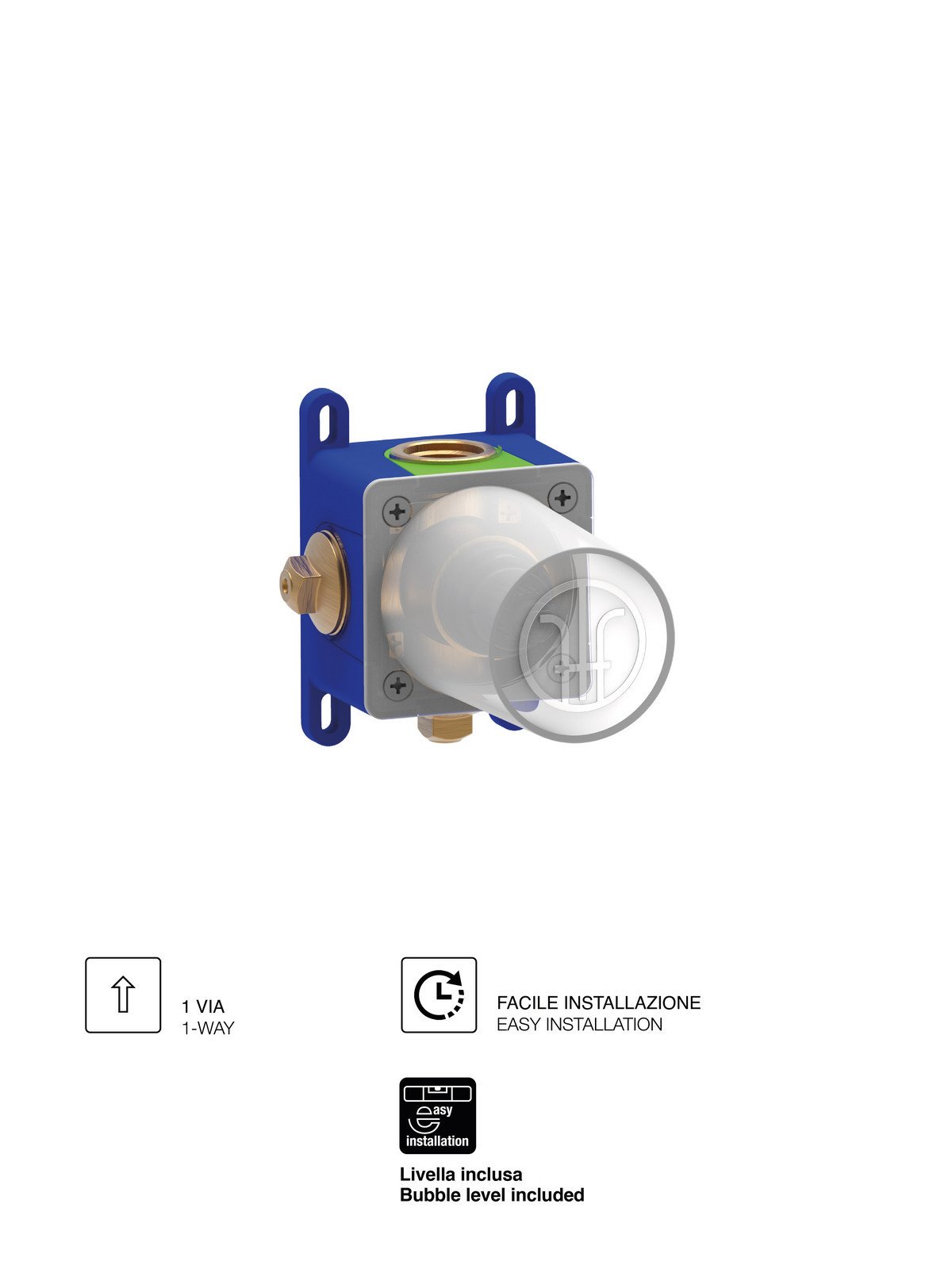 UP-Universal Körper Wannen/Duschen Mischer, Ø35 Kartusche